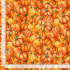 Calabazas naranjas empaquetadas, 100 % algodón. Precio por yarda