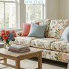 Waverly, 54", lona 100 % algodón con aspecto de lino, decoración del hogar, tela para tapicería, color «Mudan Persimmon»