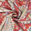 Waverly, 100 % algodón estampado de primera calidad, 54" de ancho, tela para tapicería y decoración del hogar, Garnet Castleford