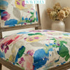 Waverly, 54", lona 100 % algodón con aspecto de lino, decoración del hogar, tejido para tapicería, Aqua Fleur Bloom