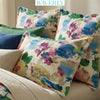 Waverly, 54", lona 100 % algodón con aspecto de lino, decoración del hogar, tejido para tapicería, Aqua Fleur Bloom