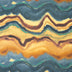 Waverly, 100 % algodón estampado de primera calidad, 54" de ancho, decoración del hogar, tela para tapicería, «Horizon In Layers»