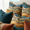 Waverly, 100 % algodón estampado de primera calidad, 54" de ancho, decoración del hogar, tela para tapicería, «Horizon In Layers»