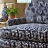 Tela para decoración del hogar Waverly, de 54"/55" de ancho, 70 % algodón y 30 % poliéster, con motivos en azul marino