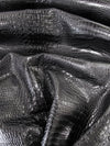 Fossil Brown Hydra Gator 3D Embossed Vinyl Fabric / Sold By The Yard