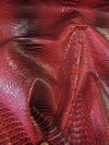 Fossil Brown Hydra Gator 3D Embossed Vinyl Fabric / Sold By The Yard
