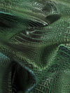 Fossil Brown Hydra Gator 3D Embossed Vinyl Fabric / Sold By The Yard