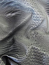 Fossil Brown Hydra Gator 3D Embossed Vinyl Fabric / Sold By The Yard