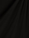 Black Heavy Interlock Poly Cotton Fabric