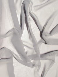 Solid Hi-Multi Chiffon Dress Fabric / Silver / Sold By The Yard