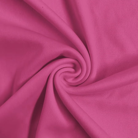 Tejido de punto interlock de poliéster liso  / Magenta / Se vende por yardas