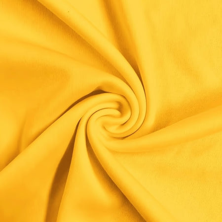 Solid Polyester Interlock Knit Fabric  / Yellow / Sold By The Yard
