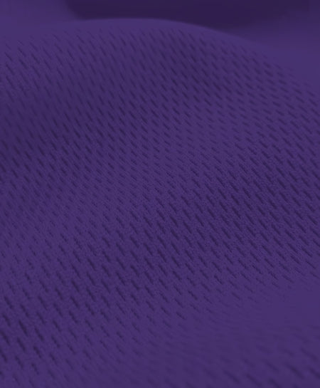 Tejido de jersey deportivo de malla gruesa / Morado / Se vende por yardas