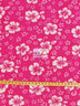 Flower Hawaiian Fuchsia Fleece Fabric