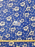 Tejido de felpa azul hawaiano con estampado floral