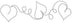 Corazones y bucles Quilt Stencil 3.5 "x14" (plantilla de acolchado)