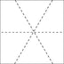 Hexagon Lines 14" Quilt Stencil