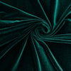 Heavy Stretch Velvet Spandex Fabric||color:Hunter Green
