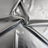 Two Way Stretch Faux Leather Vinyl Fabric||color:Silver