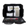 Everything Mary XL 4 Wheel Collapsible Rolling Sewing Machine Storage Case, Black Quilted