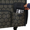 Everything Mary Flat Top XL 4 Wheel Collapsible Rolling Sewing Machine Storage Case, Tan Floral