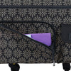 Everything Mary Flat Top XL 4 Wheel Collapsible Rolling Sewing Machine Storage Case, Tan Floral