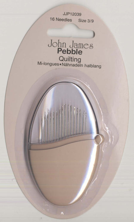 John James Pebbles Between / Quilting Needles Assorted Sizes 3/9 16ct Cafe Lait