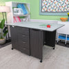 Mesa de corte Kookaburra, color gris