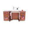 Mueble de costura Bandicoot de teca