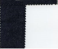 Tejido vaquero japonés con ribete de 8,5 oz, mezcla de tres colores: índigo, gris y natural