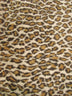 Tejido de piel sintética de castor «Latte/Amber Leopard Half Shag» / Se vende por yardas