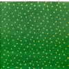 Small Metallic Gold Stars on Green