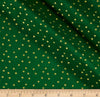 Small Metallic Gold Stars on Green