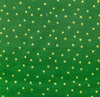 Small Metallic Gold Stars on Green
