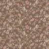 Birds and Butterflies Brown Meadow Blush 43"/44" Cotton Fabric Per Yard