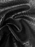 Death Black Mutant Ostrich Gator Embossed Vinyl Fabric / Sold By The Yard