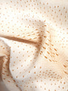 Smore Cream Mutant Ostrich Gator Embossed Vinyl Fabric / Sold By The Yard