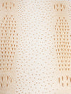 Smore Cream Mutant Ostrich Gator Embossed Vinyl Fabric / Sold By The Yard