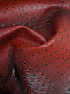 Smore Cream Mutant Ostrich Gator Embossed Vinyl Fabric / Sold By The Yard