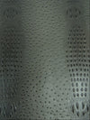 Wild Charcoal Mutant Ostrich Gator Embossed Vinyl Fabric / Sold By The Yard