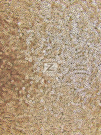 Mini Disc Sequin Nylon Mesh Fabric / Matte Beige / Sold By The Yard