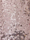 Tejido de malla de nailon con lentejuelas «Mini Disc» / Color champán brillante / Se vende por yardas