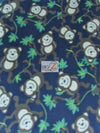 Animal Monkey Navy Fleece Fabric