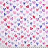 Multi Heart Hues Digital Cuddle Fabric per yard
