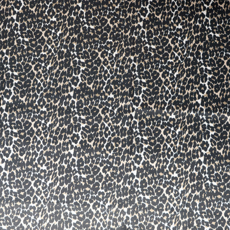Stitch & Sparkle 100% Polyester, 57" Wide Charmeuse, Holiday Leopard, Cut By Yard