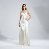 Stitch & Sparkle, 100 % poliéster, charmeuse de 57" de ancho, blanco liso, se vende por yardas