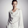 Stitch & Sparkle, 100 % poliéster, charmeuse de 57" de ancho, blanco liso, se vende por yardas