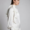 Stitch & Sparkle, 100 % poliéster, charmeuse de 57" de ancho, blanco liso, se vende por yardas