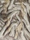 Disfraz de abrigo de pelo sintético de pelo corto «Arctic Wolf» / Se vende por yardas || color: Arctic Wolf
