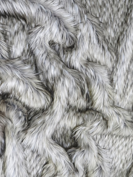 Gray Wolf Animal Coat Costume Faux Fur Fabric / Sold By The Yard||color:Gray Wolf
